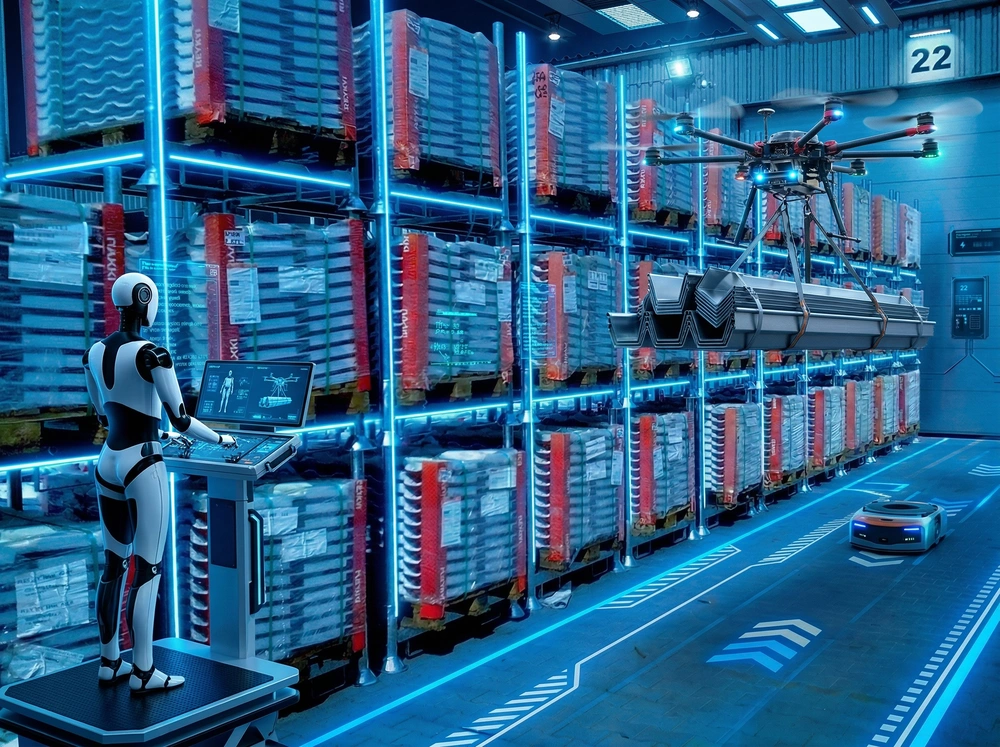 palety manurack manurak współpracują z robotami